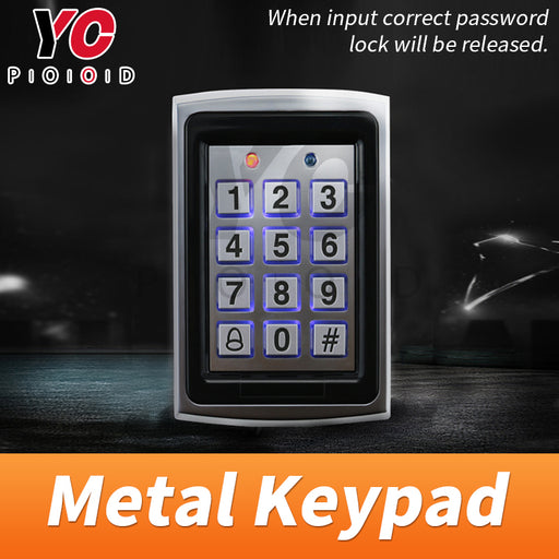 Metal keypad for escape room