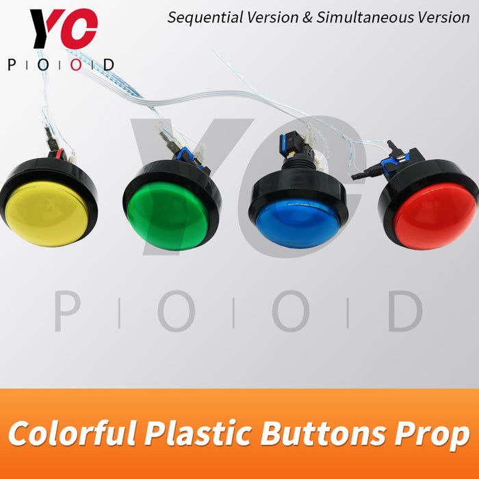 Colorful Plastic Buttons Escape Room Prop Supplier DIY YOPOOD