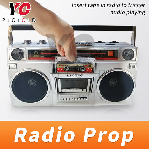Put Tape in radio to trigger audio playing