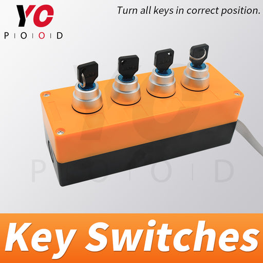 Several Holes Key Switch real escape room prop DIY Manufacture YOPOOD