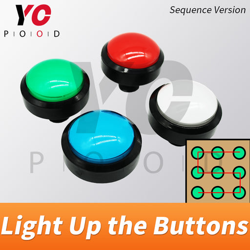 Several Colorful buttons Prop Escape room light up buttons YOPOOD