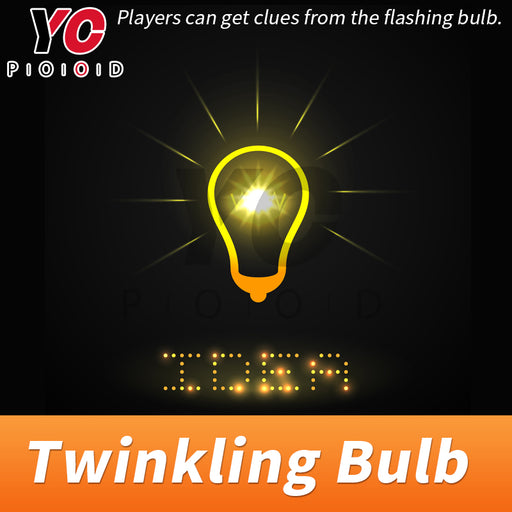 Twinkling Bulb players can get clues from flashing bulb escape room props