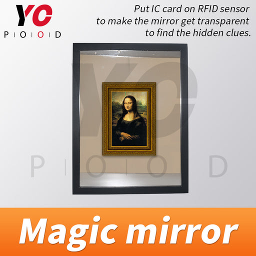 Magic mirror for escape room