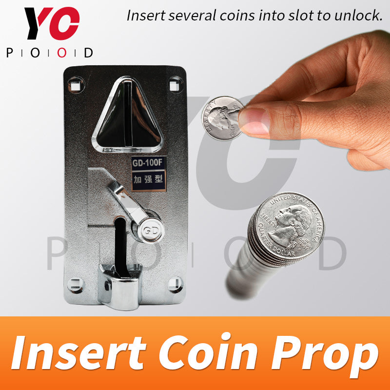 Insert Coin Prop real Room escape game DIY Manufacture YOPOOD
