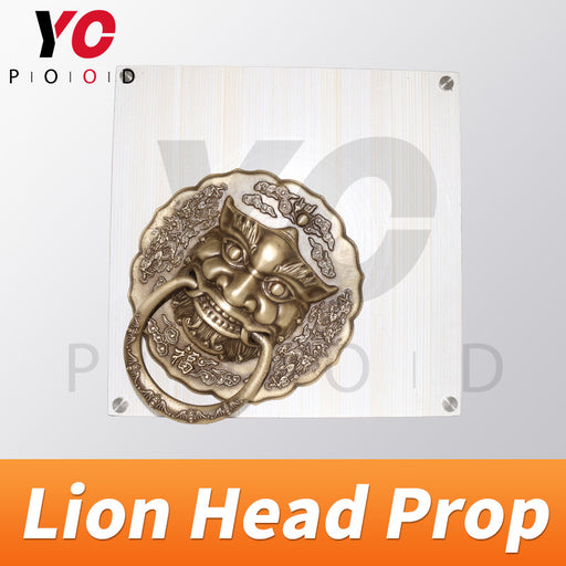 Lion Head Prop Rotating the head to right position to open lock Room Escape Prop
