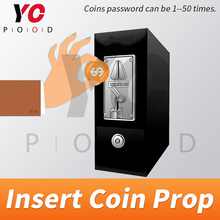 Insert Coin Prop real Room escape game DIY Manufacture YOPOOD