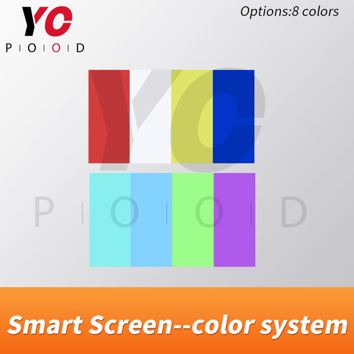 Smart screen-color system escape room props