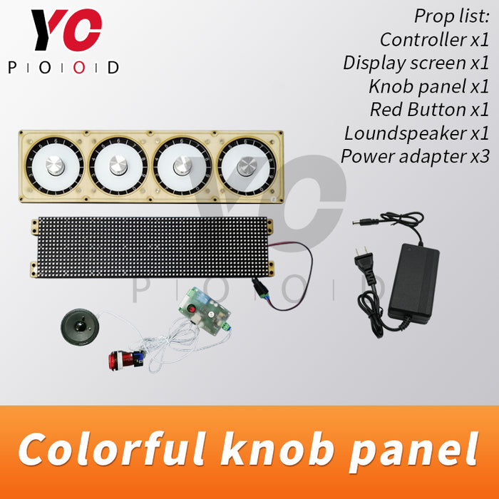 Digit knob panel escape room prop