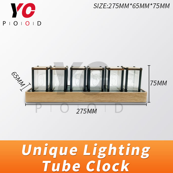 Light tube clock prop for Escape Room Clock Prop