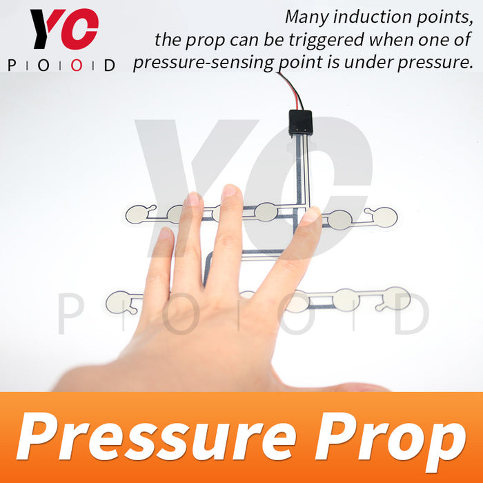 Escape room pressure prop under pressure to open lock