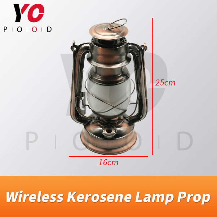 Wireless kerosene lamp for escape room prop