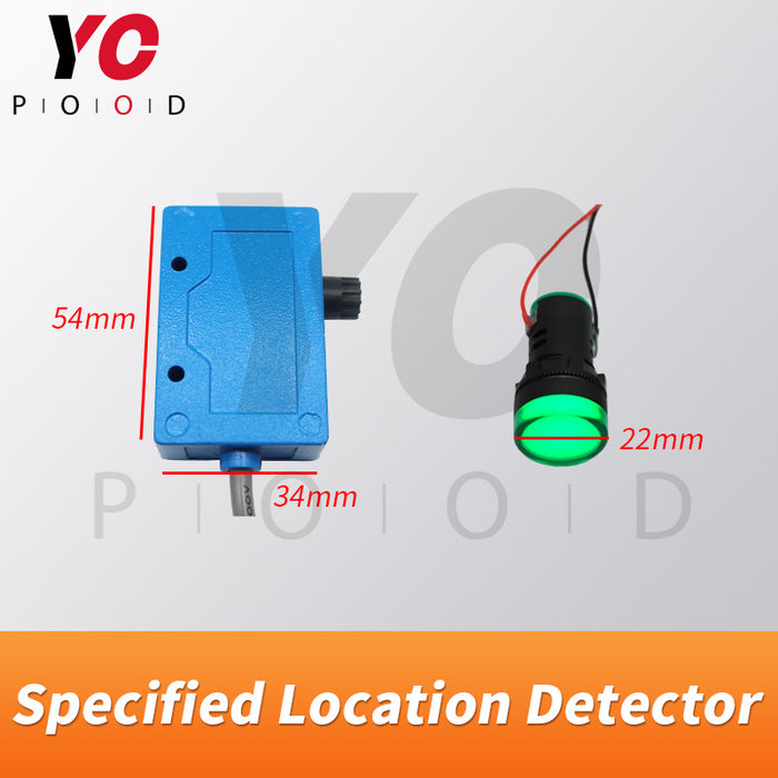 Live escape room game specified location detector standing in right position to open maglock