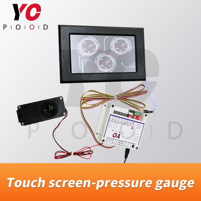 Touch screen-pressure gauge