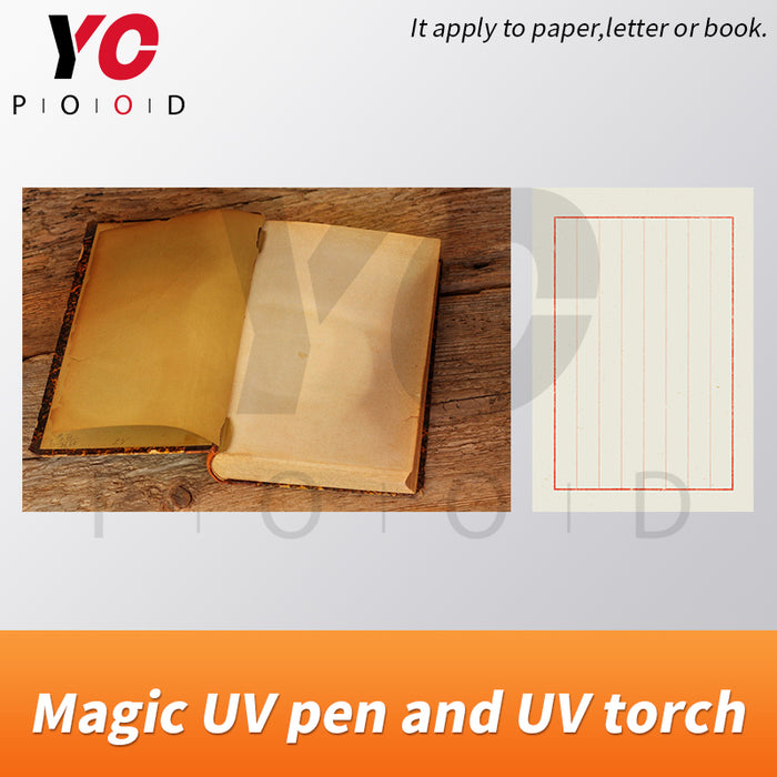 Magic UV pen and torch use amazing glasses to find invisible clue chamber room game