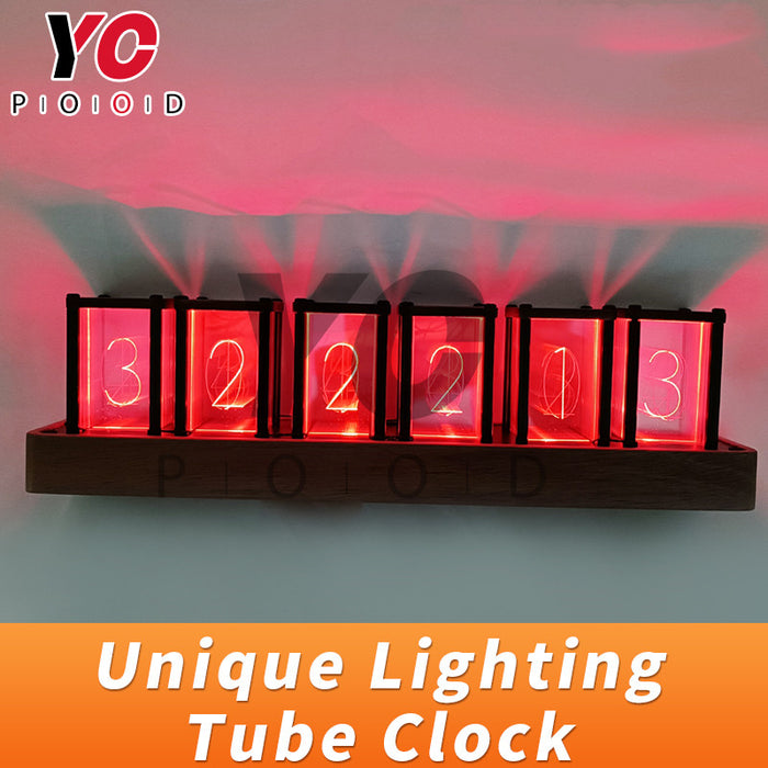 Light tube clock prop for Escape Room Clock Prop