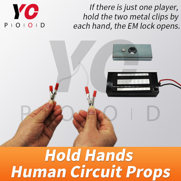 YOPOOD Human Circuit Prop Escape Room Supplier DIY Manufacture Hold Hands