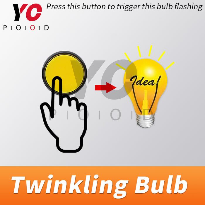 Twinkling Bulb players can get clues from flashing bulb escape room props