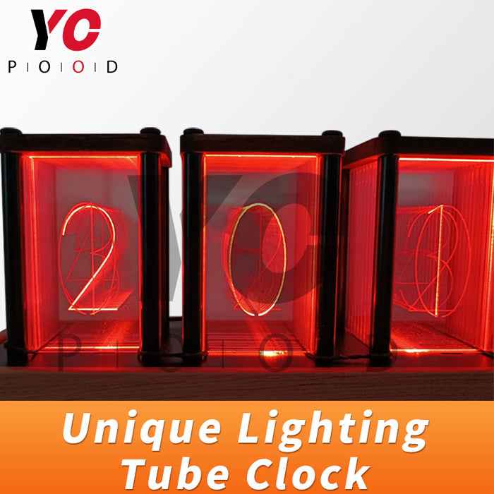 Light tube clock prop for Escape Room Clock Prop