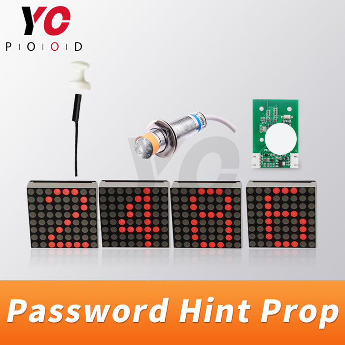 Password hint escape room prop